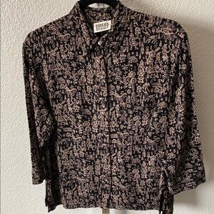 CHICO’s Design blouse black  size 1